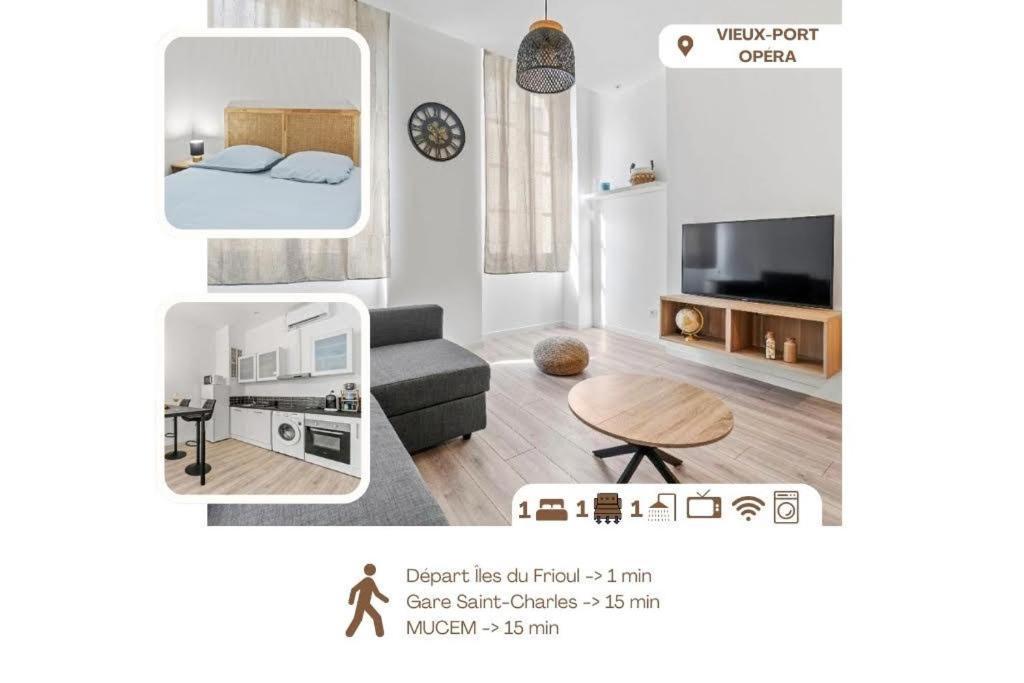 מרסיי Spacieux T2 Vieux Port Opera מראה חיצוני תמונה